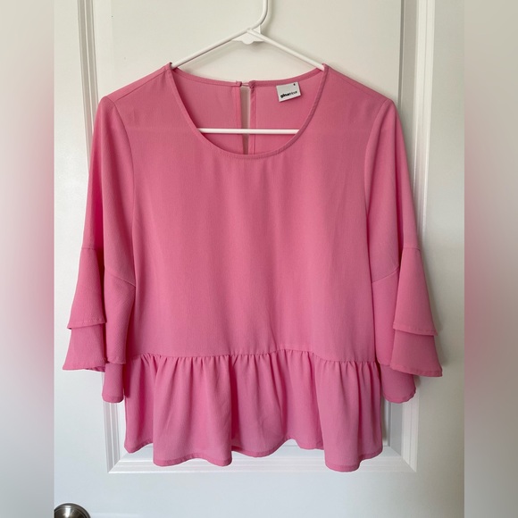 Gina Tricot Flutter Sleeve Top - Picture 1 of 8